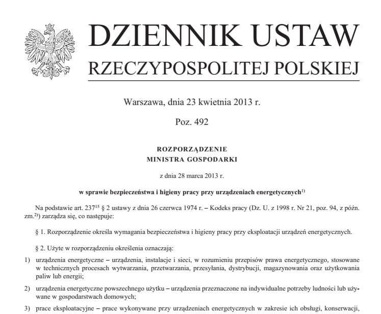 instrukcje eksploatacji urządzeń elektroenergetycznych